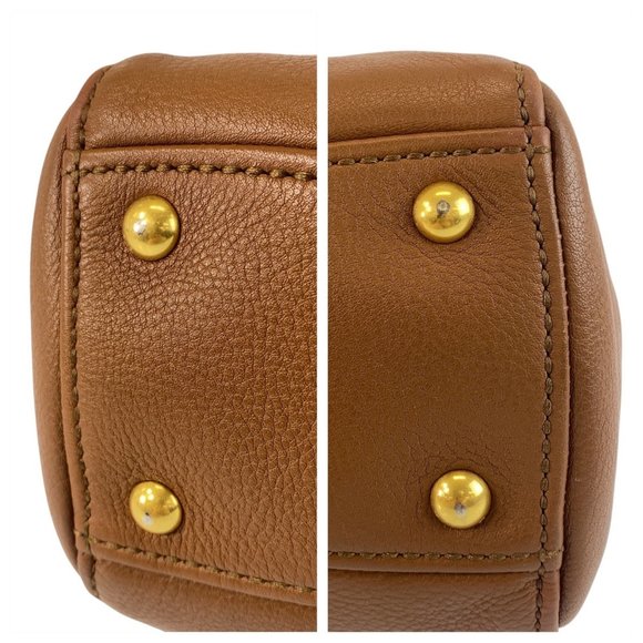 MIU MIU Brown Leather Shoulder Bag - Picture 6 of 10